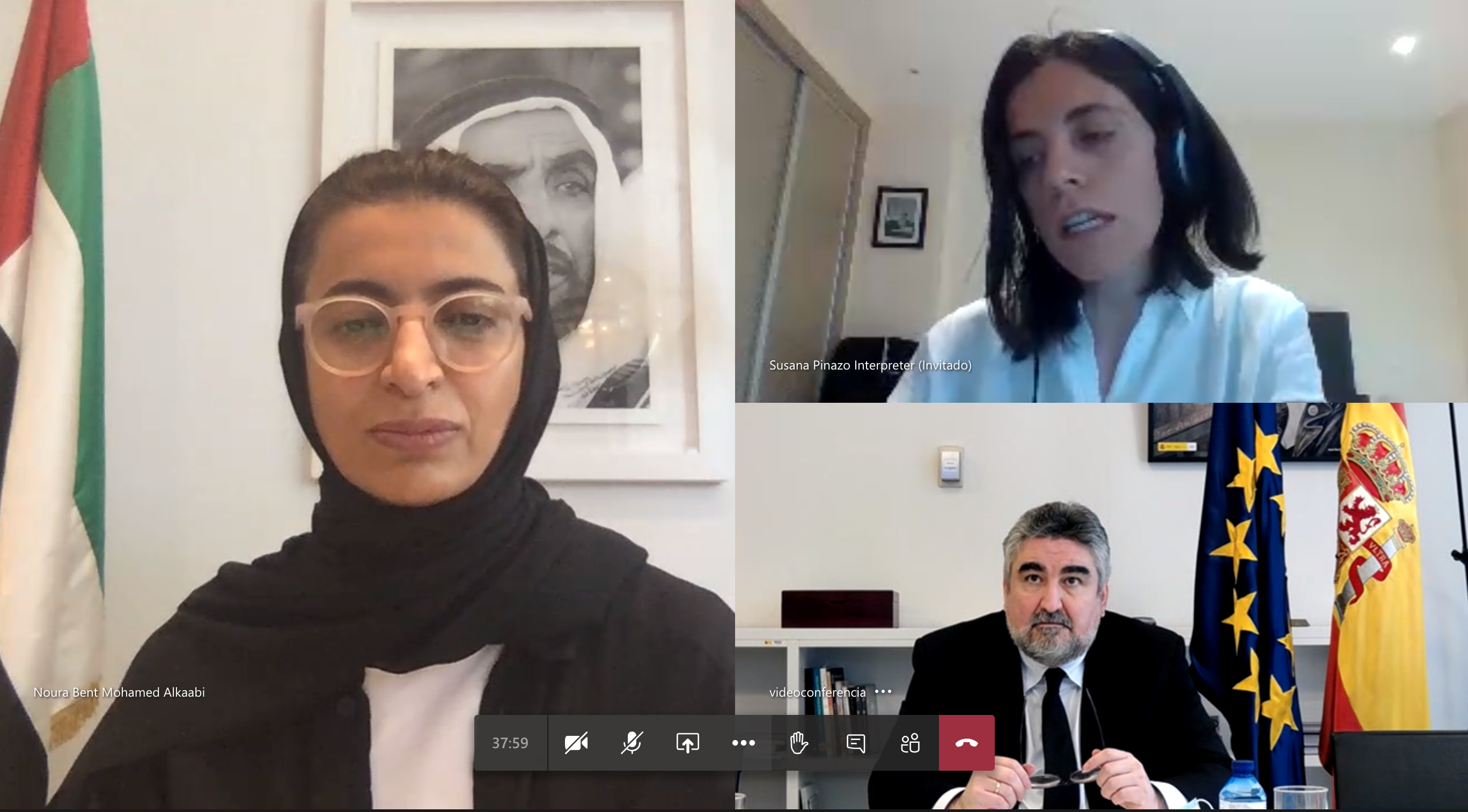 Noura Al Kaabi discusses cultural cooperation with Spanish Minister of Culture