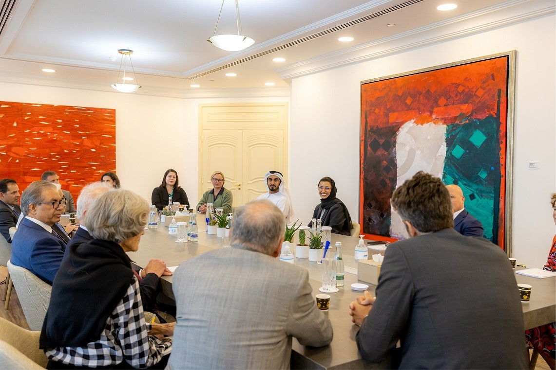 Noura Al Kaabi meets with a delegation from the Advisory Board of the Middle East Policy Centre at Rand Corporation